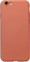 ADEL Premium Siliconen Back Cover Softcase Hoesje Geschikt voor iPhone 6/ 6S - Oranje