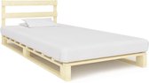 Bedframe pallet massief grenenhout 90x200 cm