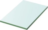 Wandschap transparant 20x12 cm glas