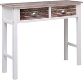 Wandtafel 90x30x77 cm hout bruin