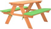 Kinderpicknicktafel met banken 89x79x50 cm massief vurenhout