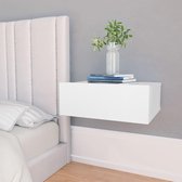 Nachtkastjes zwevend 2 st 40x30x15 cm spaanplaat wit