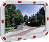 Verkeersspiegel met reflectoren rechthoek 40x60 cm