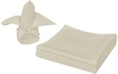 Servetten 100 stuks créme 50x50 cm
