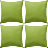 Buitenkussens 45x45 cm appeltjesgroen 4 st