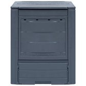 Compostbakken 3 st 780 L 60x60x73 cm grijs