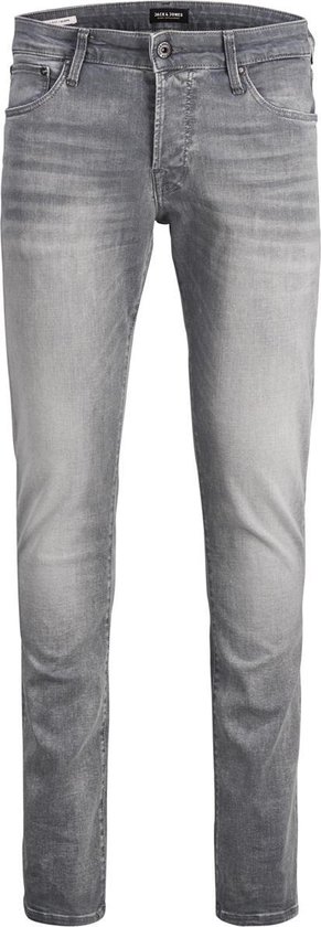 JACK & JONES Glenn Icon loose fit - heren jeans - grijs denim - Maat: 27/32