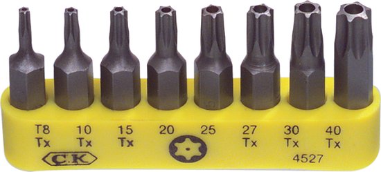 C.K. Safetytorx bitset (8 delig)