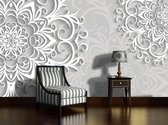Snowflake Flower Abstract Photo Wallcovering
