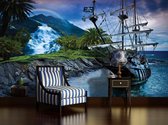 Pirate Sailing Ship Photo Wallcovering