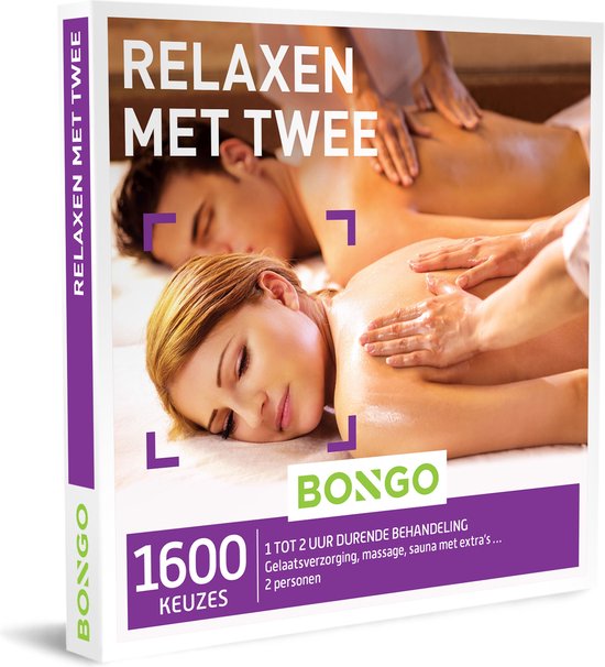 Bongo Bon België - Relax with Two Gift Voucher - Carte cadeau cadeau pour  homme ou... | bol.com
