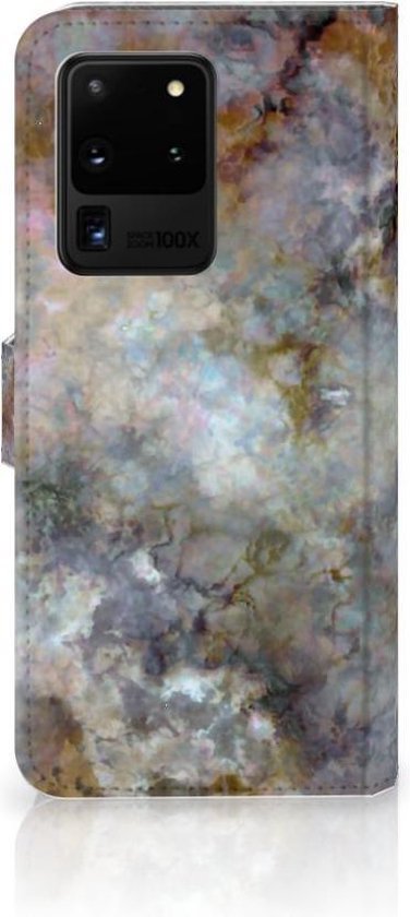Coque Samsung Galaxy S20 Ultra Etui Housse pour Marbre Gris