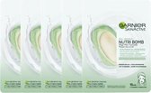 5x Garnier NutriBomb Sheet Gezichtsmasker Almond