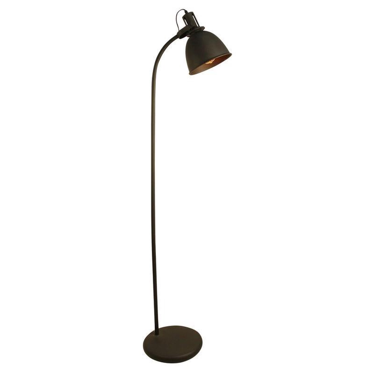 Brilliant Vloerlamp bol Zwart | Modern \
