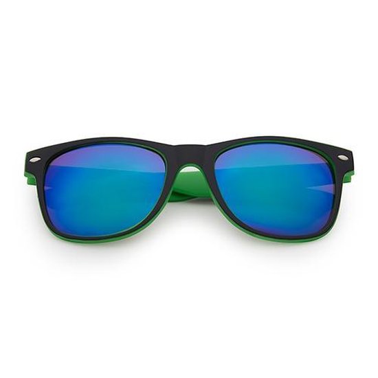 Freaky Glasses® - Classic Style - Festival Bril - Rave Zonnebril - Dames - Heren - Groen - Blauw van Freaky Glasses — afbeelding 2