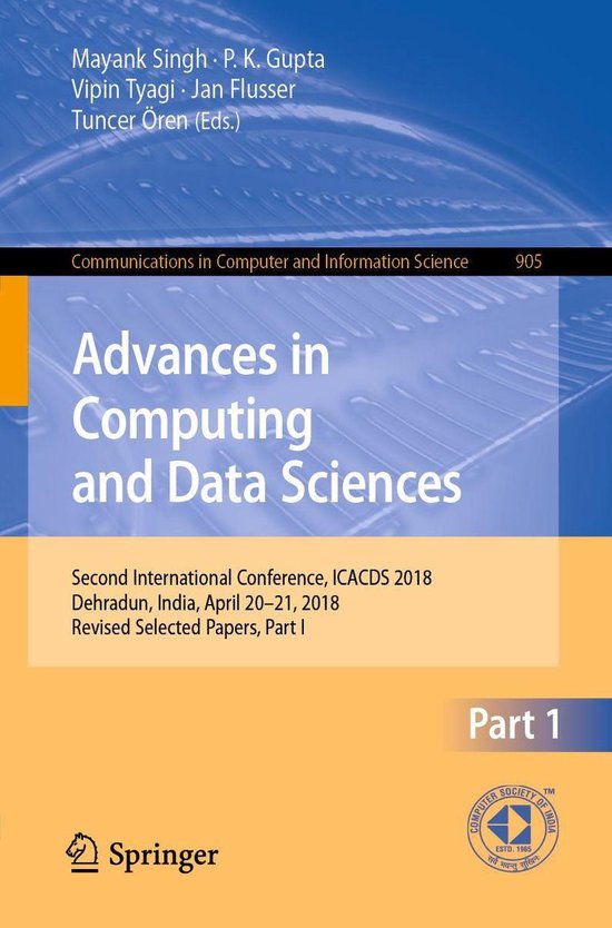 Springer Nature Proceedings Computer Science 1 - Advances in ... - cover