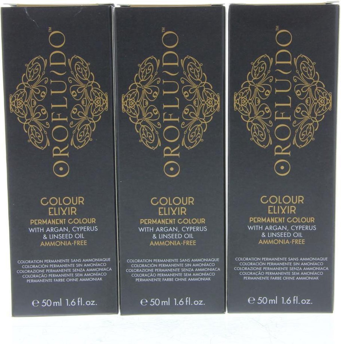 Orofluido Colour Elixir Permanent Colour Crème haarkleuring zonder ammoniak 50ml - 05.12 Light Pearly Brown / Hellbraun Perl