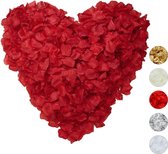 relaxdays rozenblaadjes - 3000 stuks - rozen bladeren - confetti - decoratie - huwelijk Bordeaux