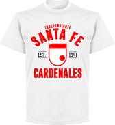 Independiente Santa Fe Established T-Shirt - Wit - 4XL