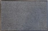 Ikado  Droogloopmat op maat grijs 88cm ecologisch  88 x 350 cm