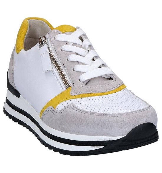 Gabor Optifit Witte Sneakers Dames 37 - Schoenen.nl