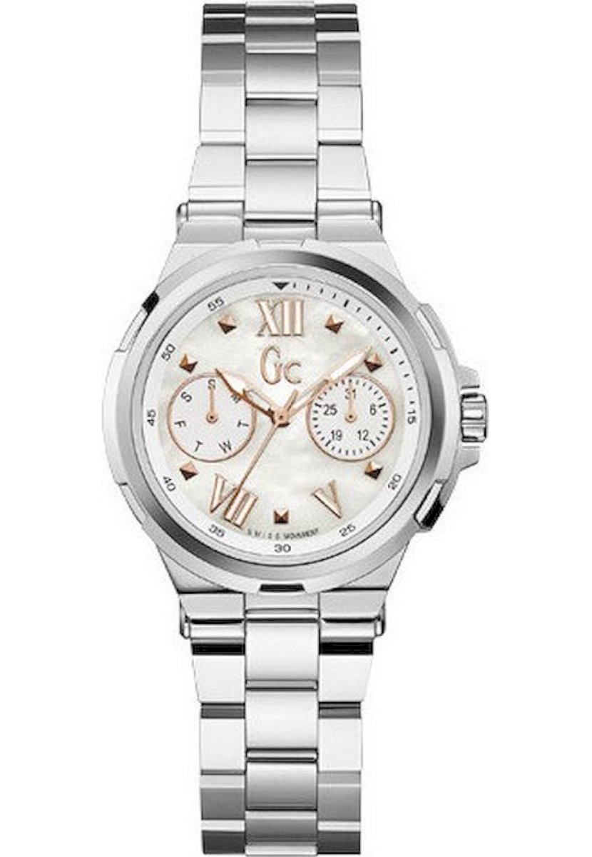 Gc Watches - Y29001L1 - Horloges - Dames - RVS - Zilverkleurig - 34 mm