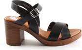 Red Rag 79250 - Volwassenen Sandalen met hakDames Sandalen - Kleur: Zwart - Maat: 39