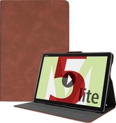 Huawei MediaPad M5 Lite 10.1 PU Leer Folio Book Case - Bruin