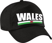 I love Wales supporters pet zwart voor dames en heren - Verenigd Koninkrijk landen baseball cap - supporter accessoire