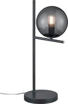 LED Tafellamp - Trion Pora - E14 Fitting - Rond - Mat Zwart - Aluminium