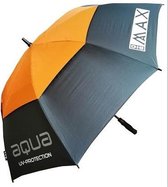 Big Max Aqua UV Golf Paraplu Charcoal Oranje