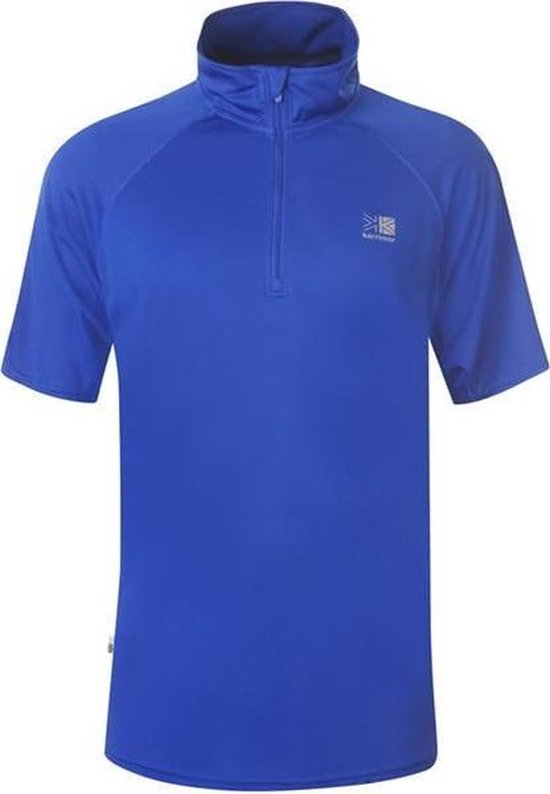 Karrimor - ¼ Zip Hardloop T-shirt met kraag - Heren - Klassiek Blauw - XL