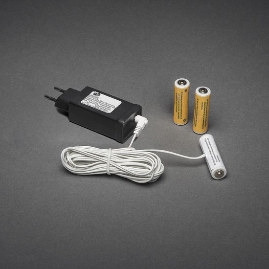 Konstsmide Batterijadapter voor 3 AA batterijen 4,5v Zwart 4-delig | bol.com