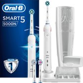 Bol.com Oral-B Smart 5 5000 - Wit - Elektrische Tandenborstel - Powered by Braun - 1 Handvat en 3 Opzetborstels aanbieding