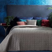 Beddensprei_sprei_kleur_Staal_220X240cm_100% POLYESTER_