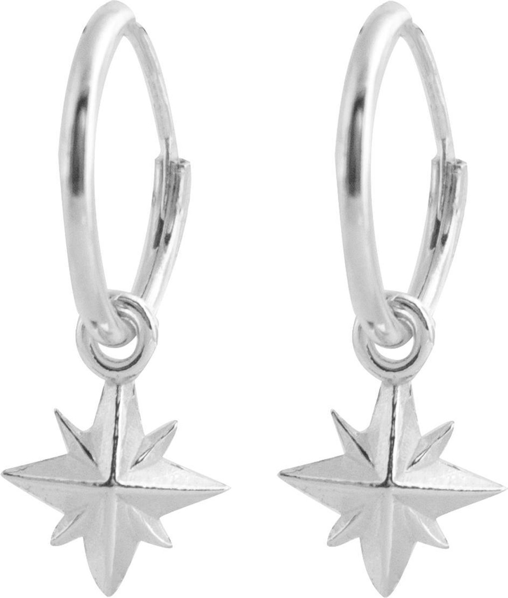Jewelryz North Star Oorbellen | 925 zilver ooringen | 12 mm