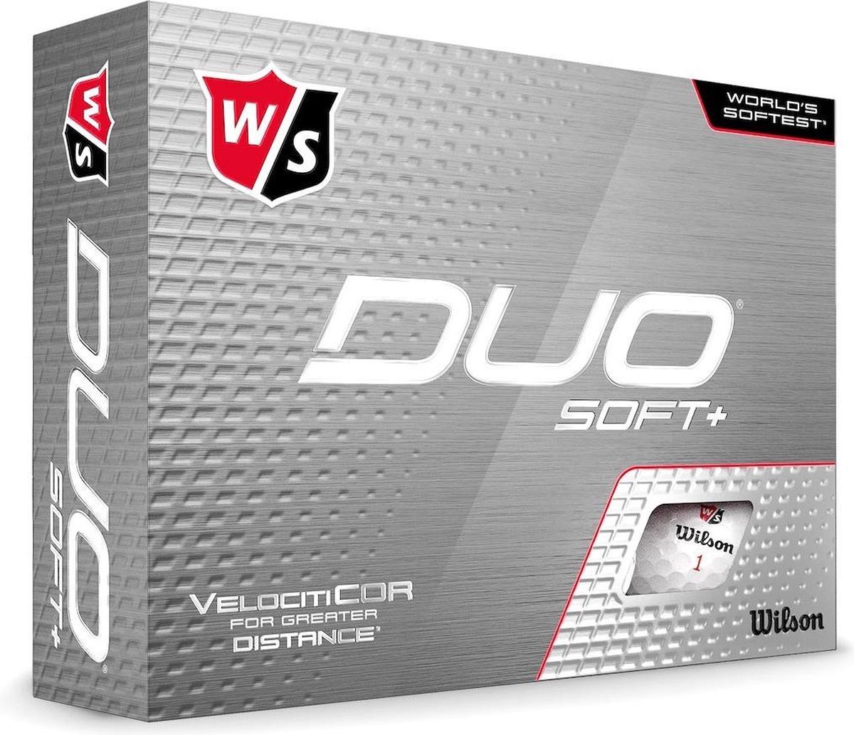 Wilson - Duo Soft+ White 12pack Golf Balls