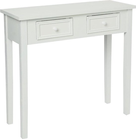 Table Console Eazy Living Claire Blanc