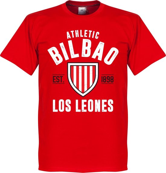 Athletic Bilbao Established T-Shirt - Rood - XXL