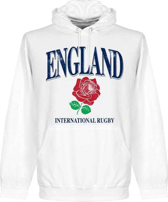 Engeland Rugby Hooded Sweater - Wit - M