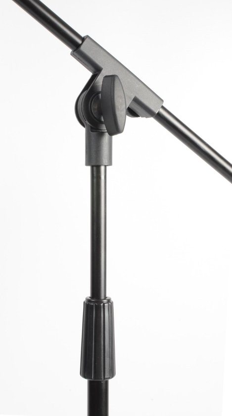 Microfoonstandaard - Vonyx MS10 in hoogte verstelbare microfoonstandaard met arm, microfoonhouder en schroefadapter - Vonyx