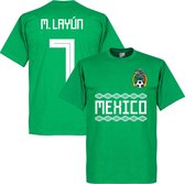 Mexico M. Layun 7 Team T-Shirt - Groen - XS