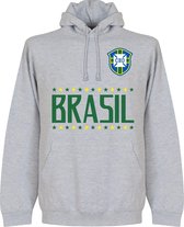 Brazilië Team Hooded Sweater - Grijs - S