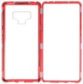 Wicked Narwal | Magnetic Back Cover voor Samsung Galaxy Note 9 Rood -Transparant
