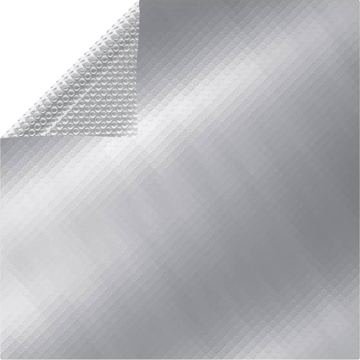 vidaXL Zwembadfolie solar drijvend rechthoekig 6x4 m PE zilverkleurig