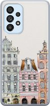 Leuke Telefoonhoesjes - Hoesje geschikt voor Samsung Galaxy A33 - Grachtenpandjes - Soft case - TPU - Print / Illustratie - Multi