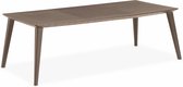Alice's Garden Tuintafel LIMA 240 - 16cm tot 240cm - Uitschuifbaar -  Kunsthars - Cappucino