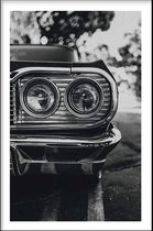 Walljar - Vintage Car - Zwart wit poster