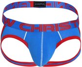 Andrew Christian Show-It Retro Pop Comfort Jock Blauw - MAAT XL - Heren Ondergoed - Jockstrap voor Man - Mannen Jock