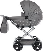 Tako Mini Imperial Grey/Silver Poppen Kinderwagen incl. Tas 03